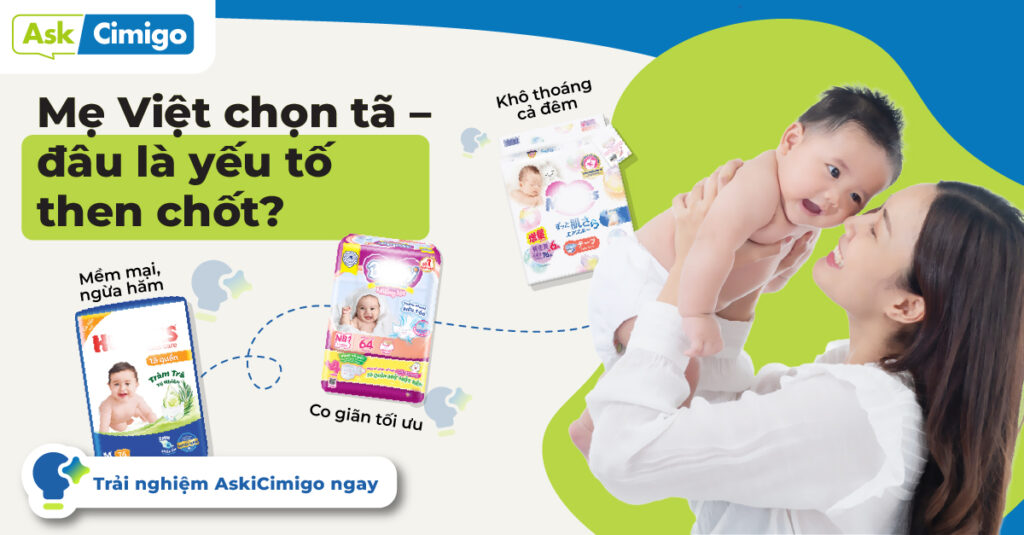 Mẹ Việt chọn tã đâu là yếu tố then chốt?