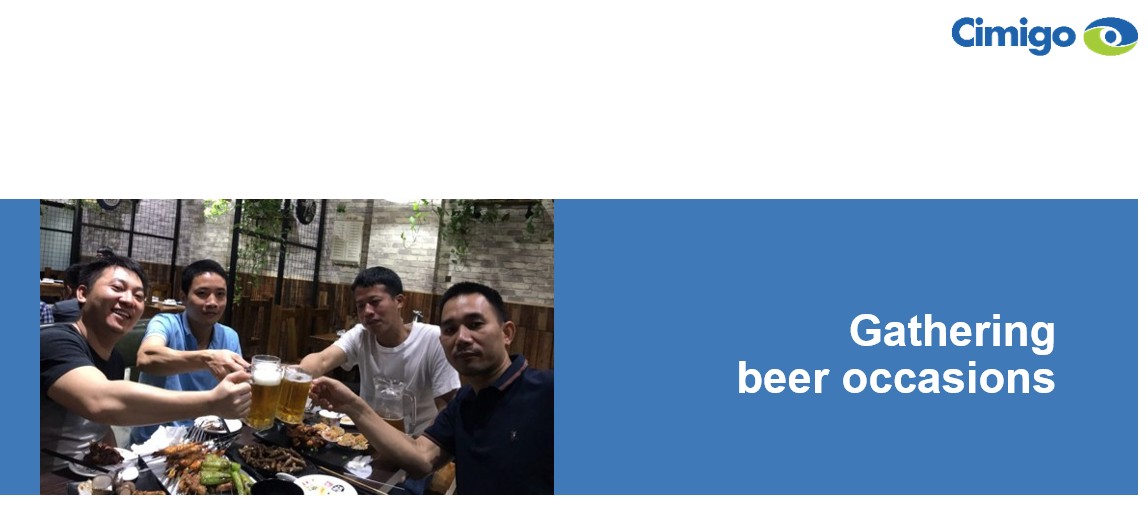 Gathering beer occasions Vietnam