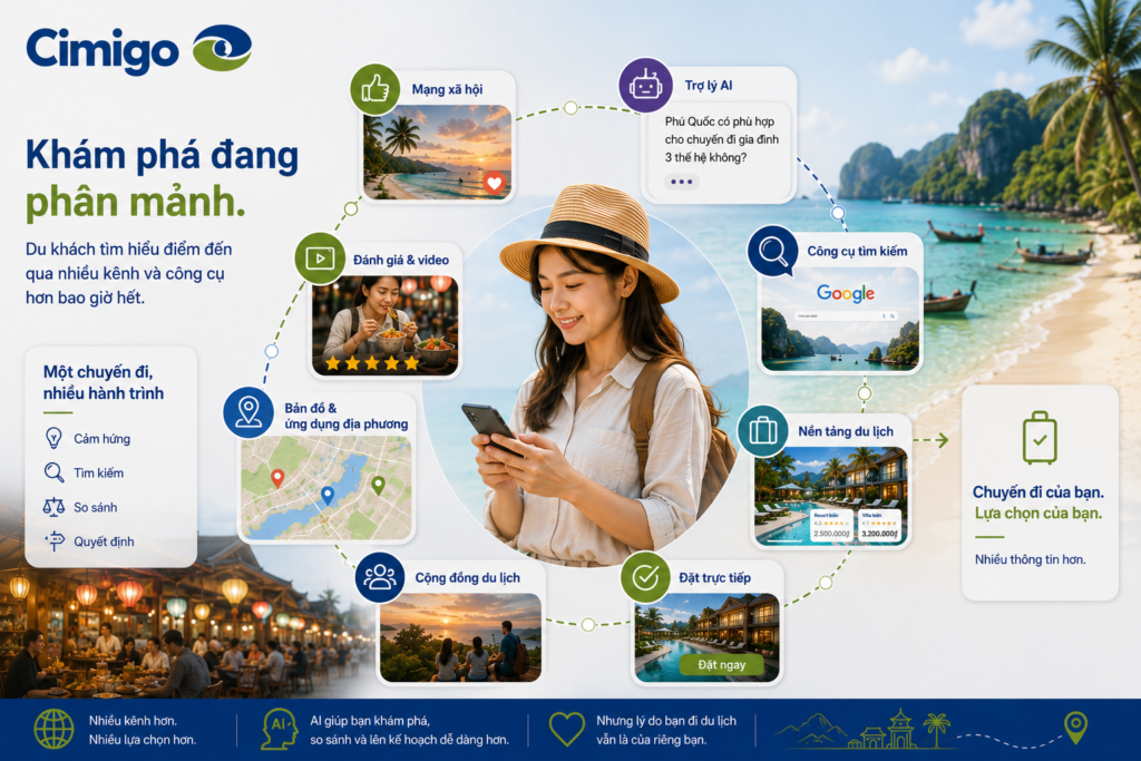 Xu hướng du lịch khám phá điểm đến đang bị phân mảnh